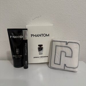Paco Rabanne Phantom Travel Kit / Shower Gel 2.5 fl oz & Mini Spray 10 ml